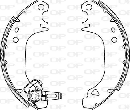 Open Parts BSA2024.00 - Kit freno, freni a tamburo www.autoricambit.com