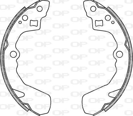 Open Parts BSA2145.00 - Kit freno, freni a tamburo www.autoricambit.com