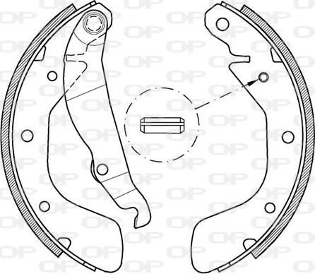 Open Parts BSA2151.00 - Kit freno, freni a tamburo www.autoricambit.com