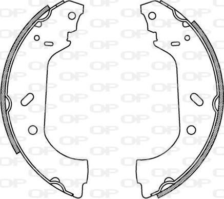 Open Parts BSA2158.00 - Kit freno, freni a tamburo www.autoricambit.com