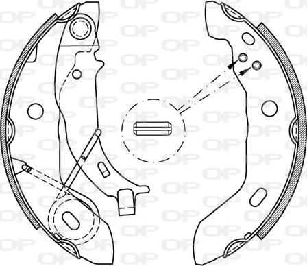 Open Parts BSA2161.00 - Kit freno, freni a tamburo www.autoricambit.com