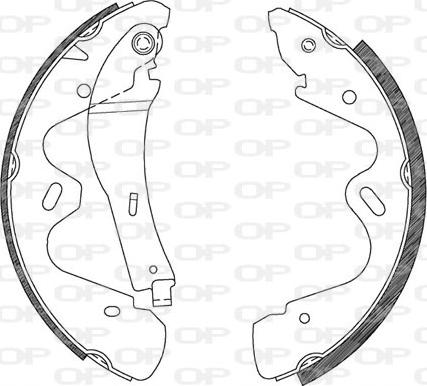 Open Parts BSA2100.00 - Kit freno, freni a tamburo www.autoricambit.com