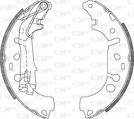 Open Parts BSA2107.00 - Kit freno, freni a tamburo www.autoricambit.com