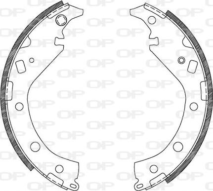 Open Parts BSA2116.00 - Kit freno, freni a tamburo www.autoricambit.com