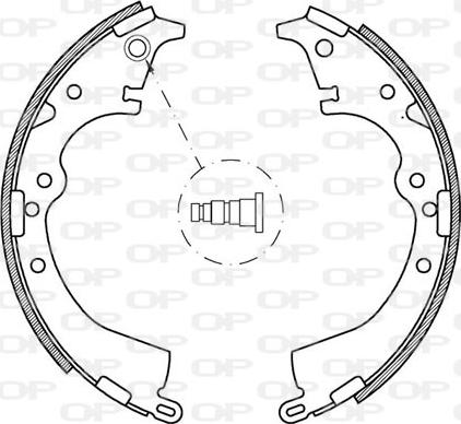 Open Parts BSA2121.00 - Kit freno, freni a tamburo www.autoricambit.com