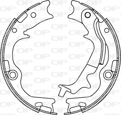 Open Parts BSA2250.00 - Kit freno, freni a tamburo www.autoricambit.com