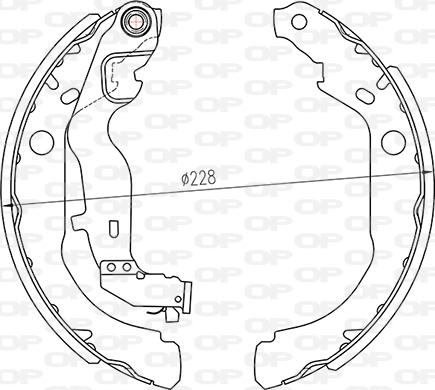 Open Parts BSA2264.00 - Kit freno, freni a tamburo www.autoricambit.com