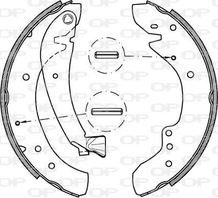 Open Parts BSA2200.00 - Kit freno, freni a tamburo www.autoricambit.com