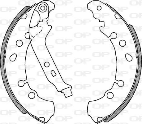 Open Parts BSA2230.00 - Kit freno, freni a tamburo www.autoricambit.com