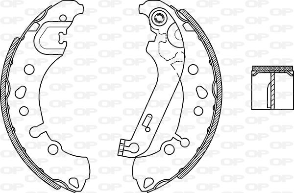 Open Parts BSA2279.00 - Kit freno, freni a tamburo www.autoricambit.com