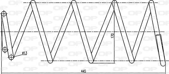 Open Parts CSR9045.00 - Molla autotelaio www.autoricambit.com