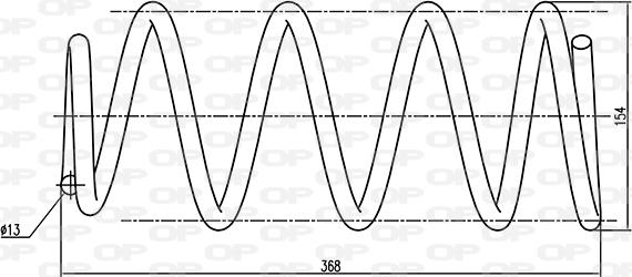 Open Parts CSR9020.00 - Molla autotelaio www.autoricambit.com