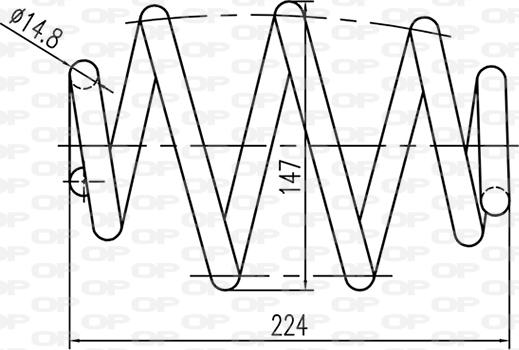 Open Parts CSR9128.00 - Molla autotelaio www.autoricambit.com