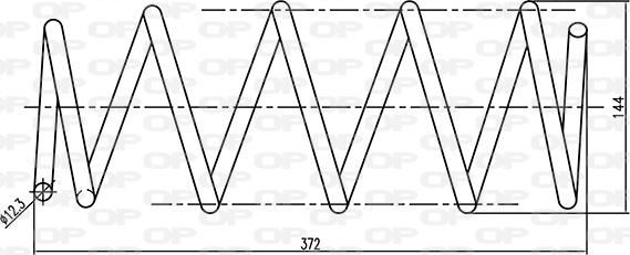 Open Parts CSR9233.00 - Molla autotelaio www.autoricambit.com