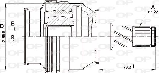 Open Parts CVJ5407.20 - Kit giunti, Semiasse www.autoricambit.com