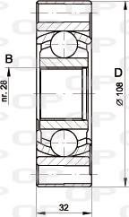 Open Parts CVJ5412.20 - Kit giunti, Semiasse www.autoricambit.com