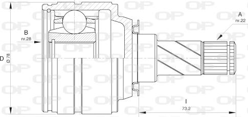 Open Parts CVJ5424.20 - Kit giunti, Semiasse www.autoricambit.com