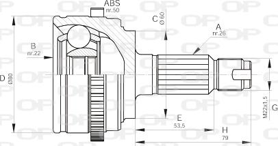 Open Parts CVJ5511.10 - Kit giunti, Semiasse www.autoricambit.com