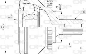 Open Parts CVJ5589.10 - Kit giunti, Semiasse www.autoricambit.com