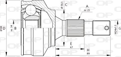 Open Parts CVJ5690.10 - Kit giunti, Semiasse www.autoricambit.com