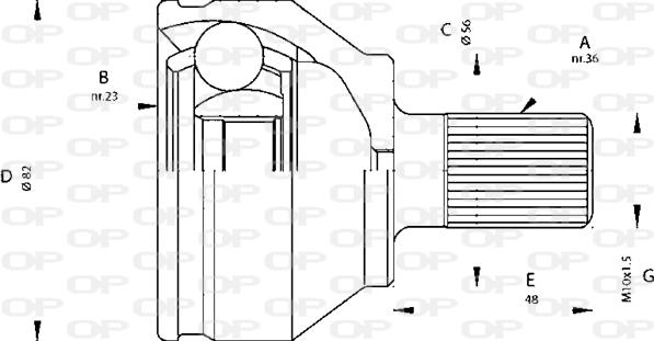 Open Parts CVJ5669.10 - Kit giunti, Semiasse www.autoricambit.com