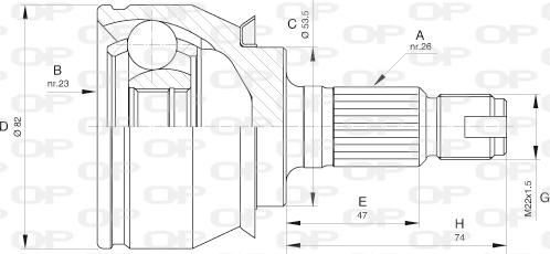 Open Parts CVJ5610.10 - Kit giunti, Semiasse www.autoricambit.com