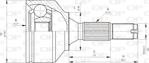 Open Parts CVJ5685.10 - Kit giunti, Semiasse www.autoricambit.com