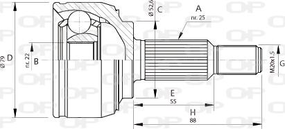 Open Parts CVJ5688.10 - Kit giunti, Semiasse www.autoricambit.com