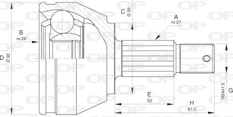 Open Parts CVJ5638.10 - Kit giunti, Semiasse www.autoricambit.com