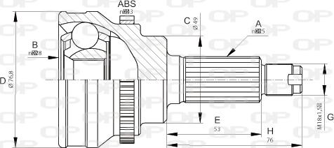 Open Parts CVJ5675.10 - Kit giunti, Semiasse www.autoricambit.com