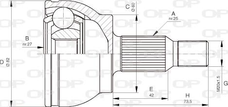 Open Parts CVJ5678.10 - Kit giunti, Semiasse www.autoricambit.com