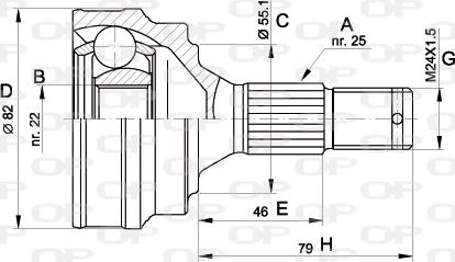 Open Parts CVJ5013.10 - Kit giunti, Semiasse www.autoricambit.com