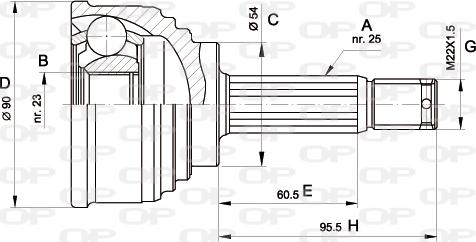 Open Parts CVJ5147.10 - Kit giunti, Semiasse www.autoricambit.com