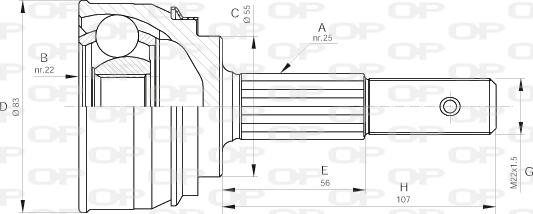 Open Parts CVJ5163.10 - Kit giunti, Semiasse www.autoricambit.com