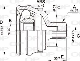 Open Parts CVJ5120.10 - Kit giunti, Semiasse www.autoricambit.com