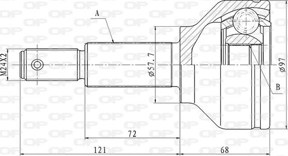 Open Parts CVJ5848.10 - Kit giunti, Semiasse www.autoricambit.com