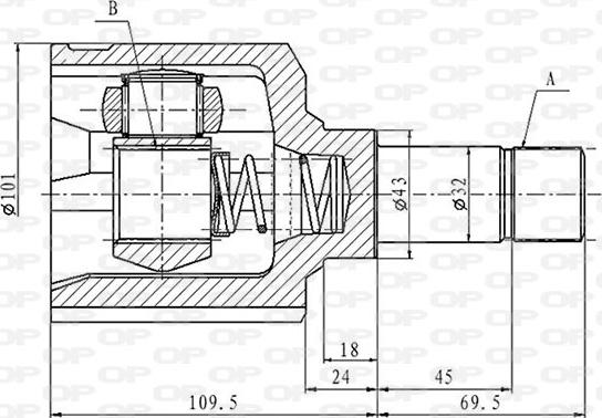 Open Parts CVJ5856.20 - Kit giunti, Semiasse www.autoricambit.com