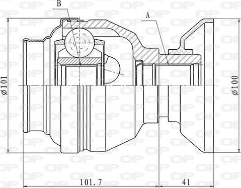 Open Parts CVJ5865.20 - Kit giunti, Semiasse www.autoricambit.com