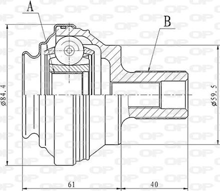 Open Parts CVJ5860.10 - Kit giunti, Semiasse www.autoricambit.com