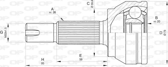 Open Parts CVJ5839.10 - Kit giunti, Semiasse www.autoricambit.com