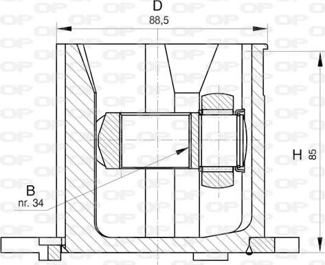 Open Parts CVJ5824.20 - Kit giunti, Semiasse www.autoricambit.com