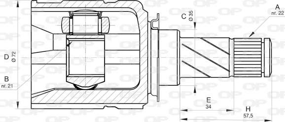 Open Parts CVJ5823.20 - Kit giunti, Semiasse www.autoricambit.com