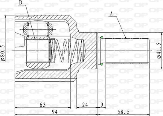 Open Parts CVJ5870.20 - Kit giunti, Semiasse www.autoricambit.com