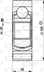 Open Parts CVJ5399.20 - Kit giunti, Semiasse www.autoricambit.com