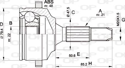 Open Parts CVJ5369.10 - Kit giunti, Semiasse www.autoricambit.com