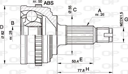 Open Parts CVJ5296.10 - Kit giunti, Semiasse www.autoricambit.com