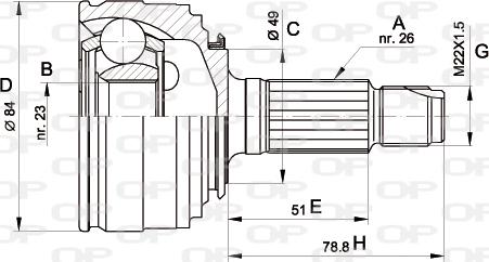 Open Parts CVJ5218.10 - Kit giunti, Semiasse www.autoricambit.com