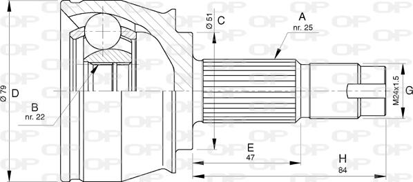 Open Parts CVJ5778.10 - Kit giunti, Semiasse www.autoricambit.com