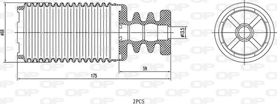 Open Parts DCK5103.02 - Tampone paracolpo, Sospensione www.autoricambit.com