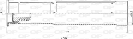 Open Parts DCK5107.02 - Kit parapolvere, Ammortizzatore www.autoricambit.com